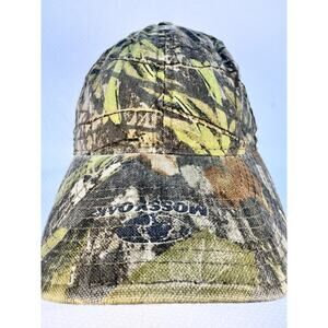 Mossy Oak Camouflage Hat Men's One-Size Army Green Camo Soft Distressed Cotton